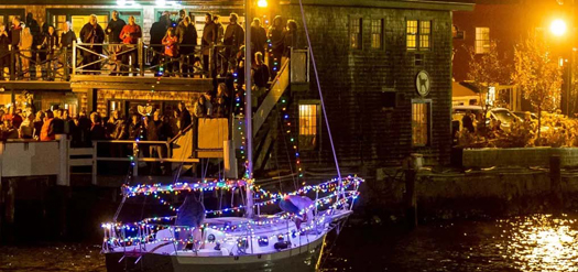 Bowen's Wharf Block Party & Illuminated Boat Parade, Newport, Rhode Island