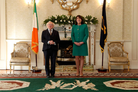 Claire Cronin with Michael Higgins