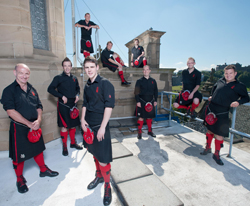 Red Hot Chilli Pipers rooftop