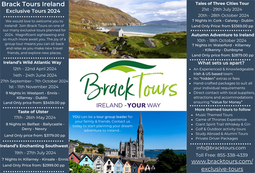 Brack Tours Exclusive 2024 Tours